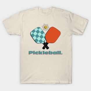 Pickleball Paddles - Blue/Orange T-Shirt